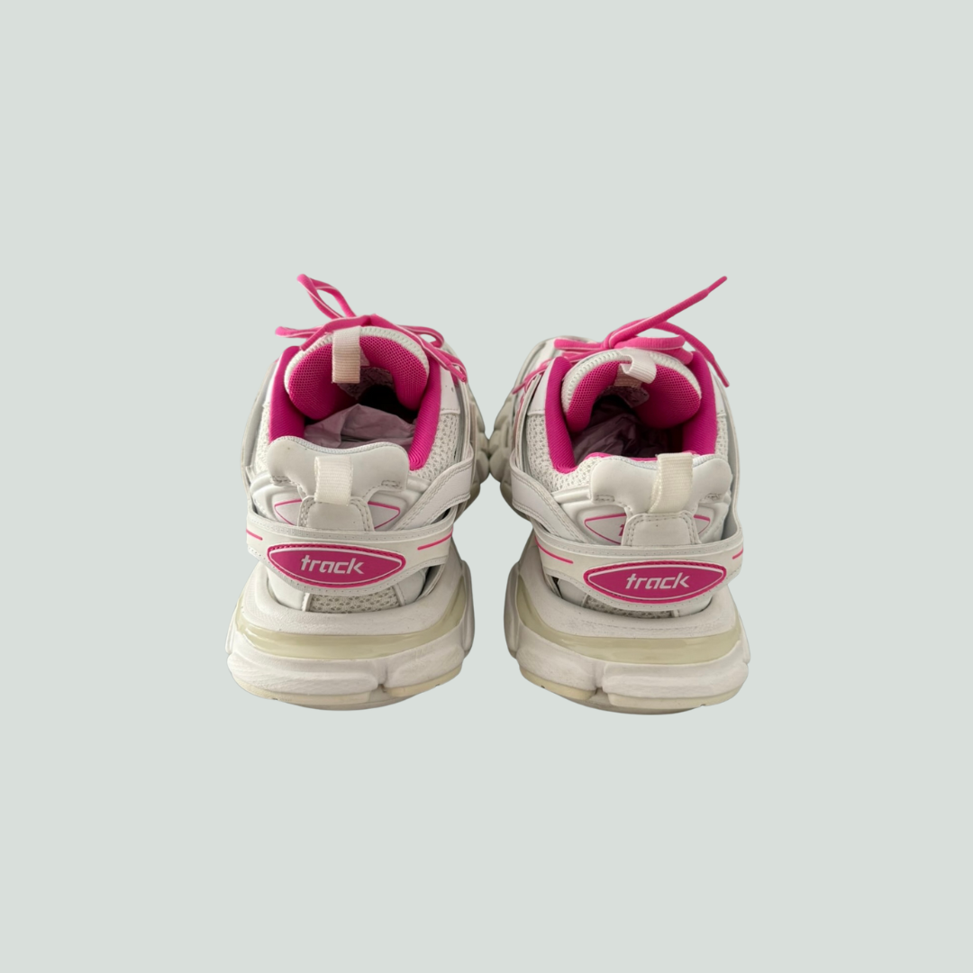Balenciaga Track Sneakers – White/Pink – EU 39