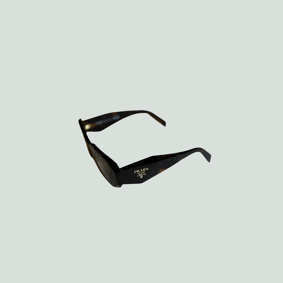 Prada Rectangular Sunglasses - Tortoise Shell Acetate