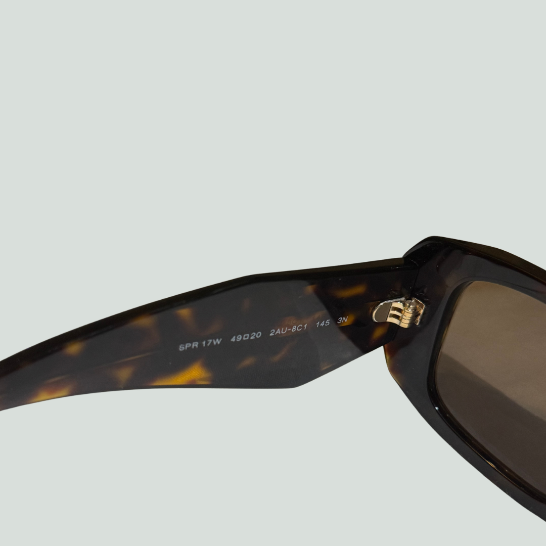 Prada Rectangular Sunglasses - Tortoise Shell Acetate