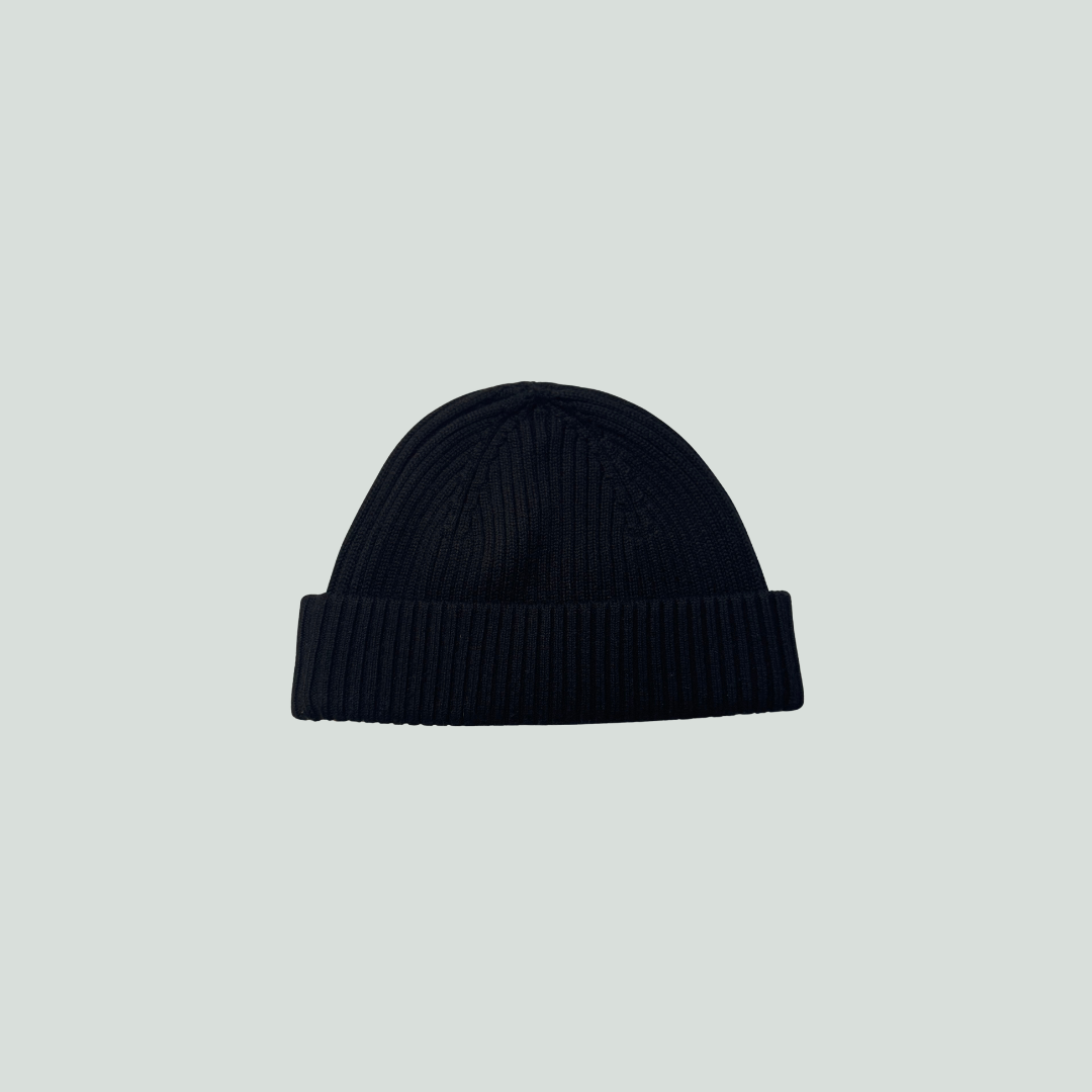 Parajumpers Black Ribbed Wool Beanie L–XL