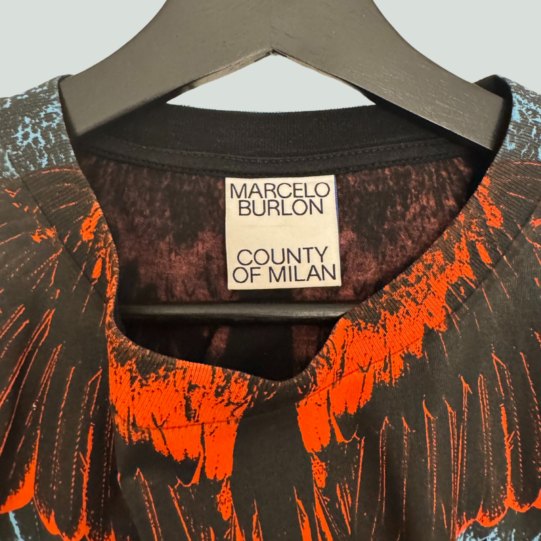 Marcelo Burlon Wing Print T-Shirt – Black & Red