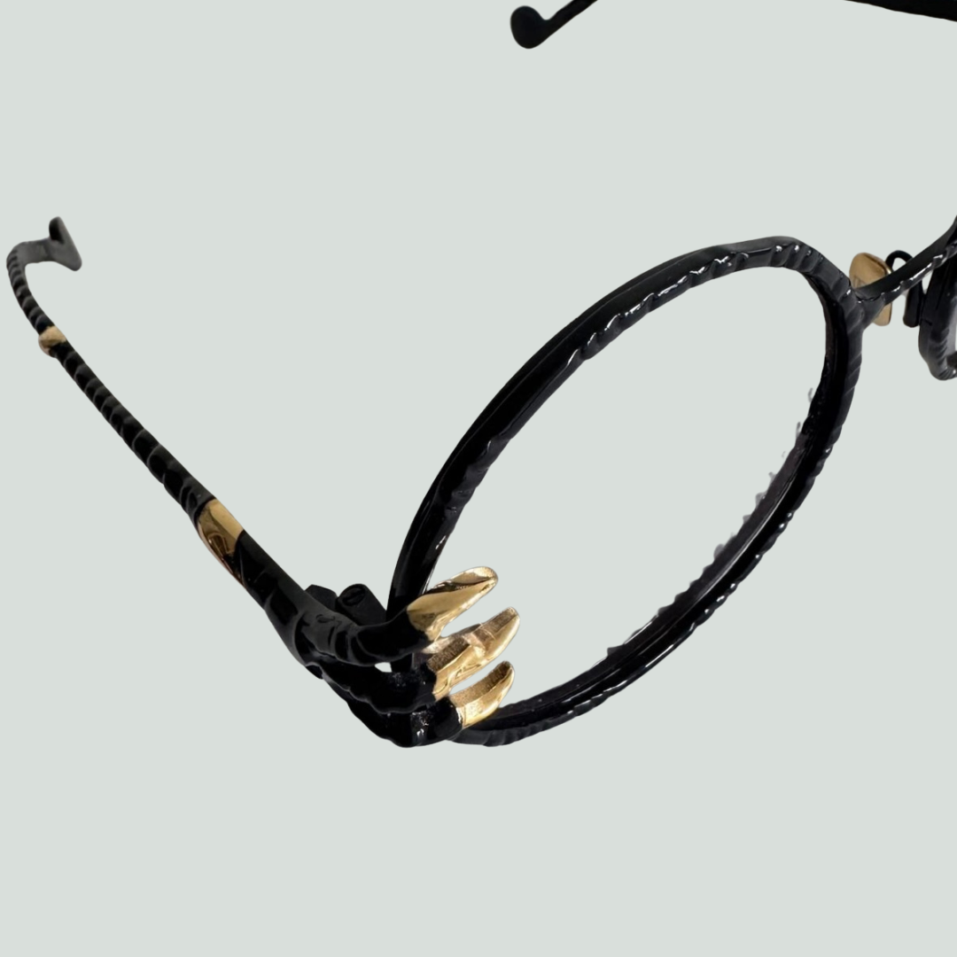 Anna-Karin Karlsson “Claw” Sunglasses – Black & Gold