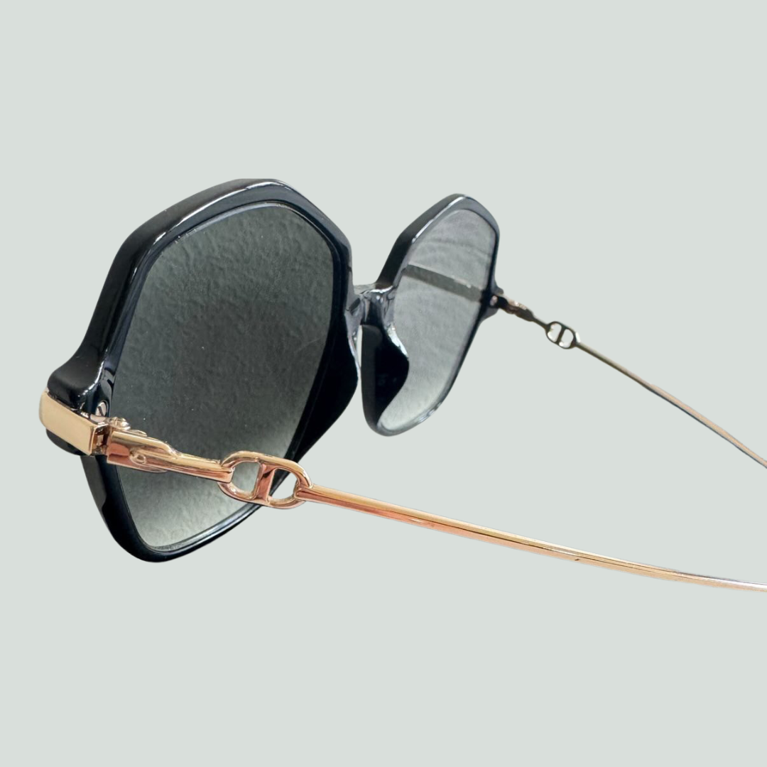 Christian Dior Oversized Sunglasses – Black Acetate