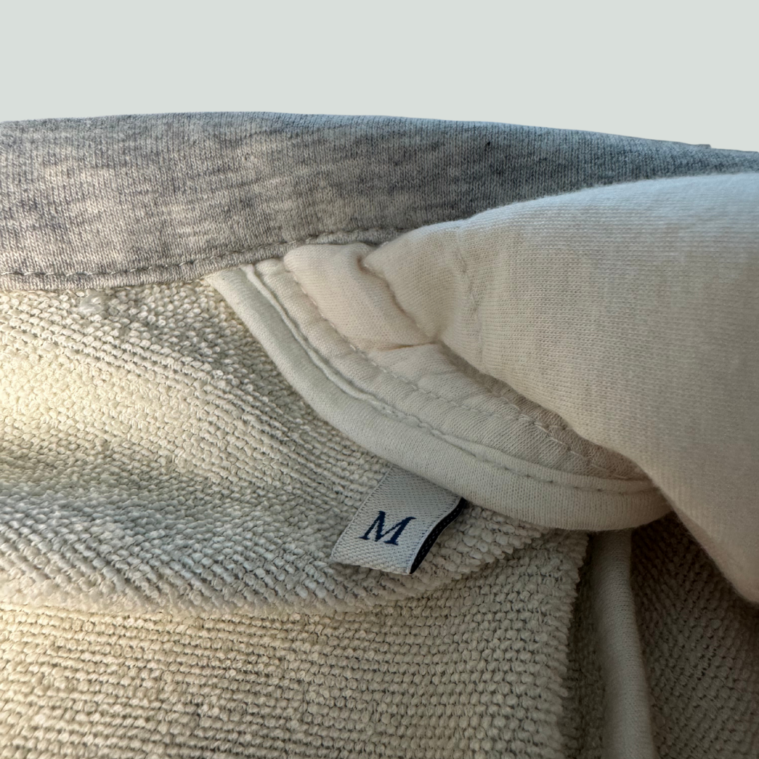 Moncler Tricot Down Front Sweatshirt M – Beige/Grey