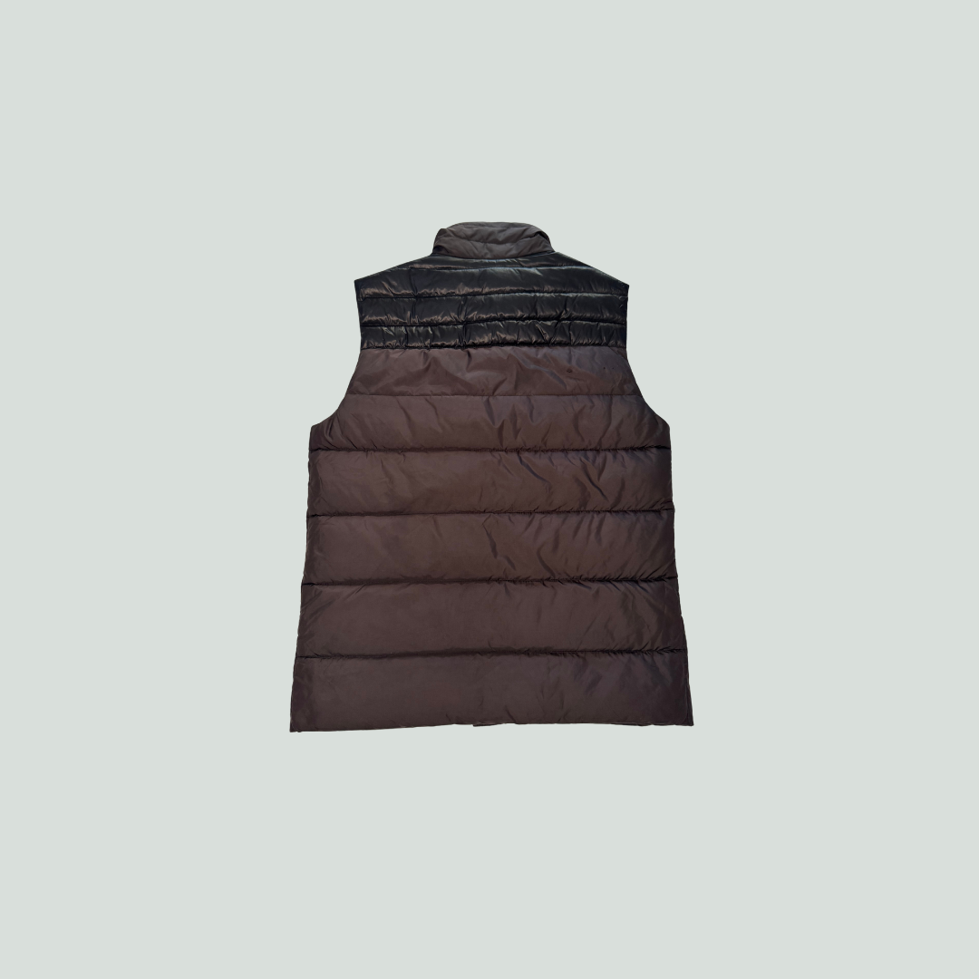 Moncler Dupres Down Vest Size 1 – Black/Brown