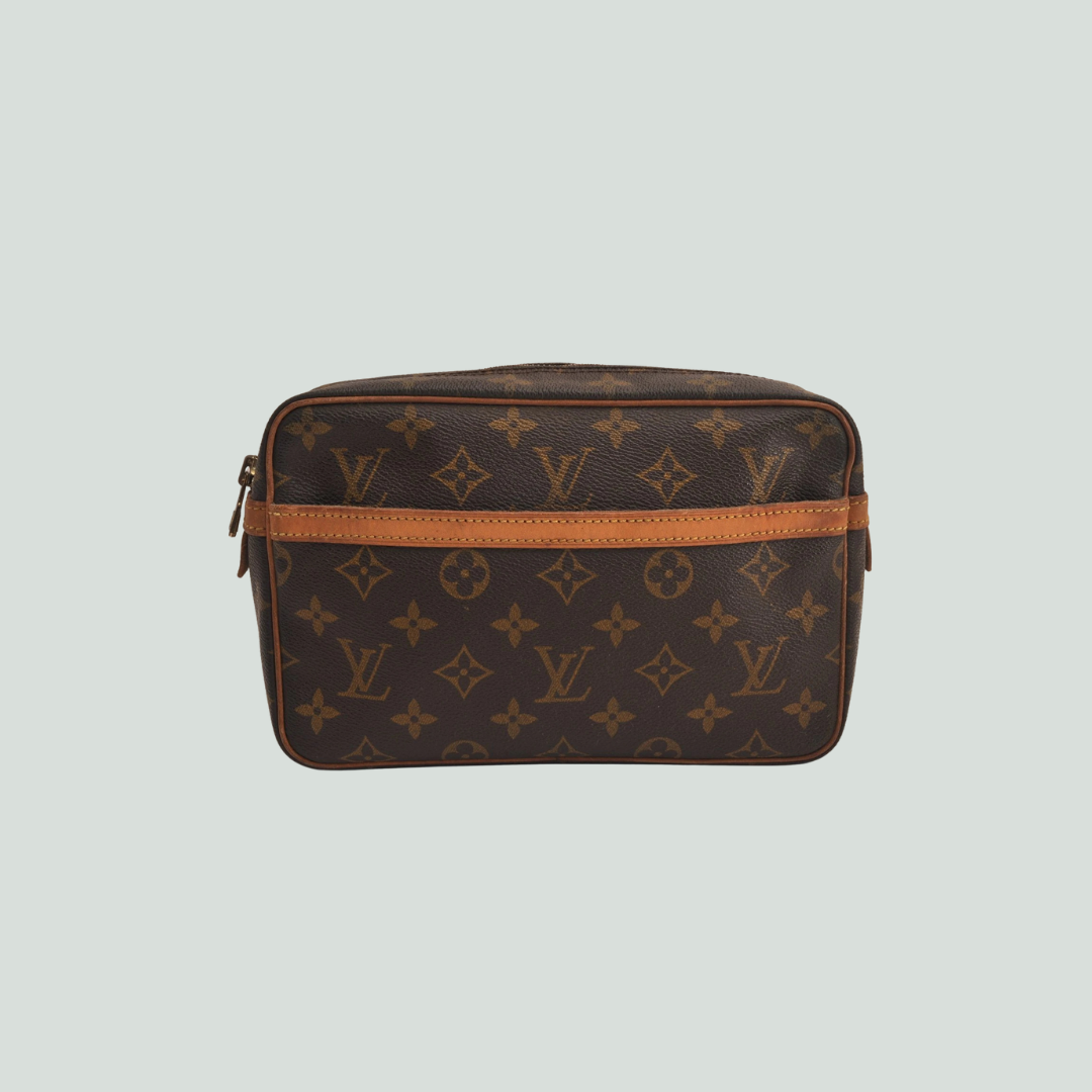 Louis Vuitton Monogram Compiegne 23 Clutch Hand Bag