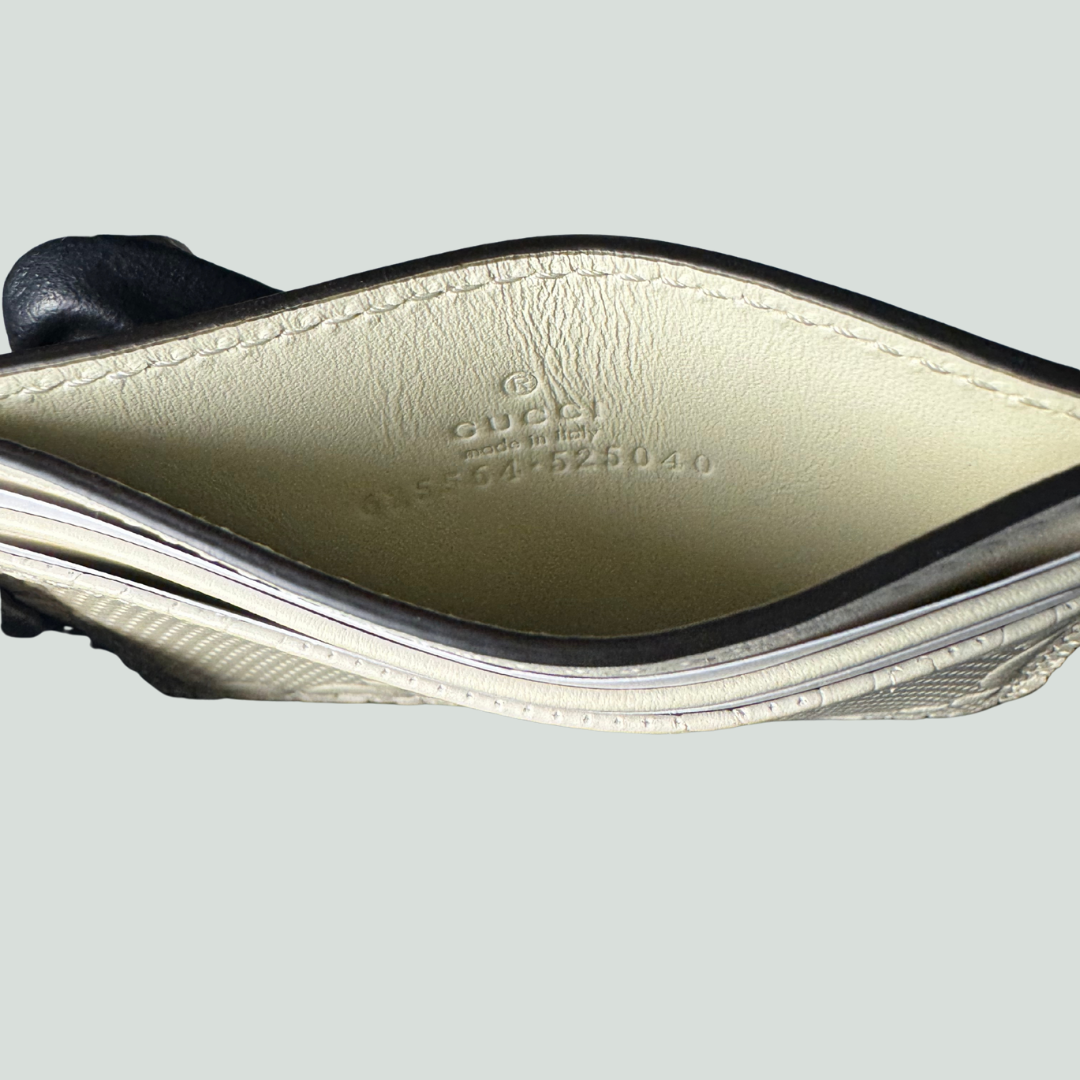 Gucci GG Card Holder – Beige