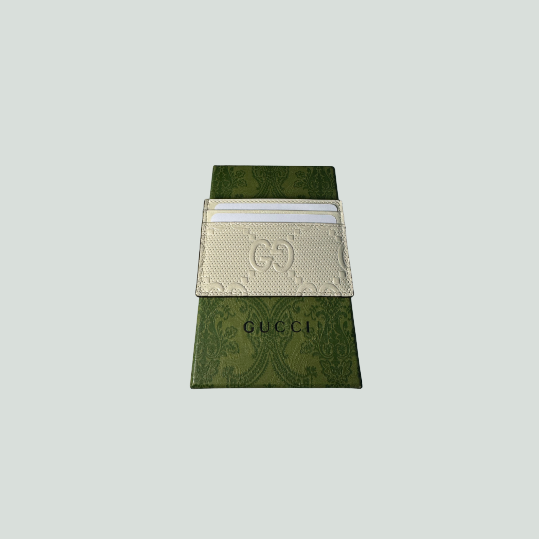 Gucci GG Card Holder – Beige