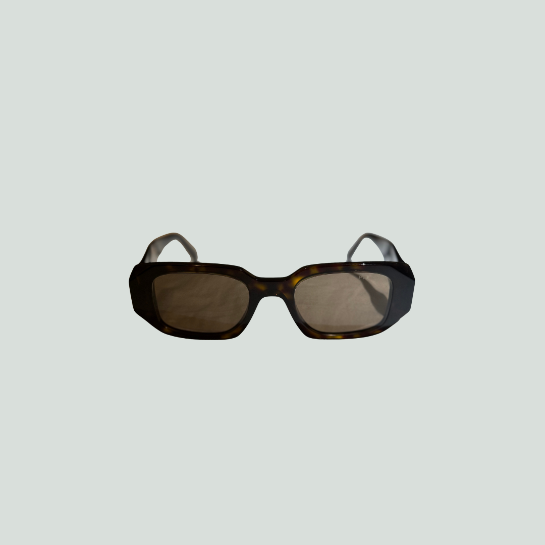 Prada Rectangular Sunglasses - Tortoise Shell Acetate