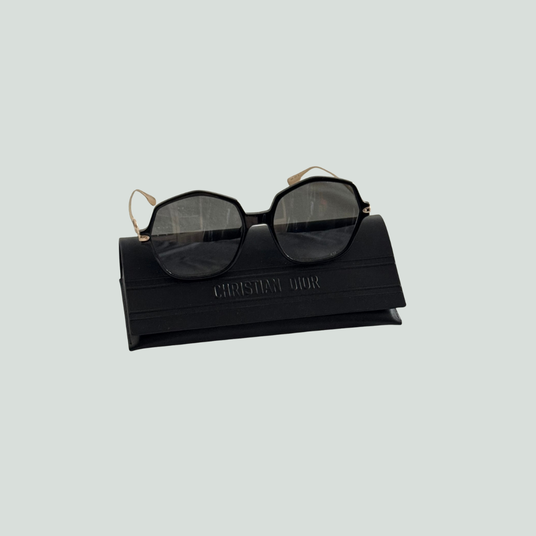 Christian Dior Oversized Sunglasses – Black Acetate