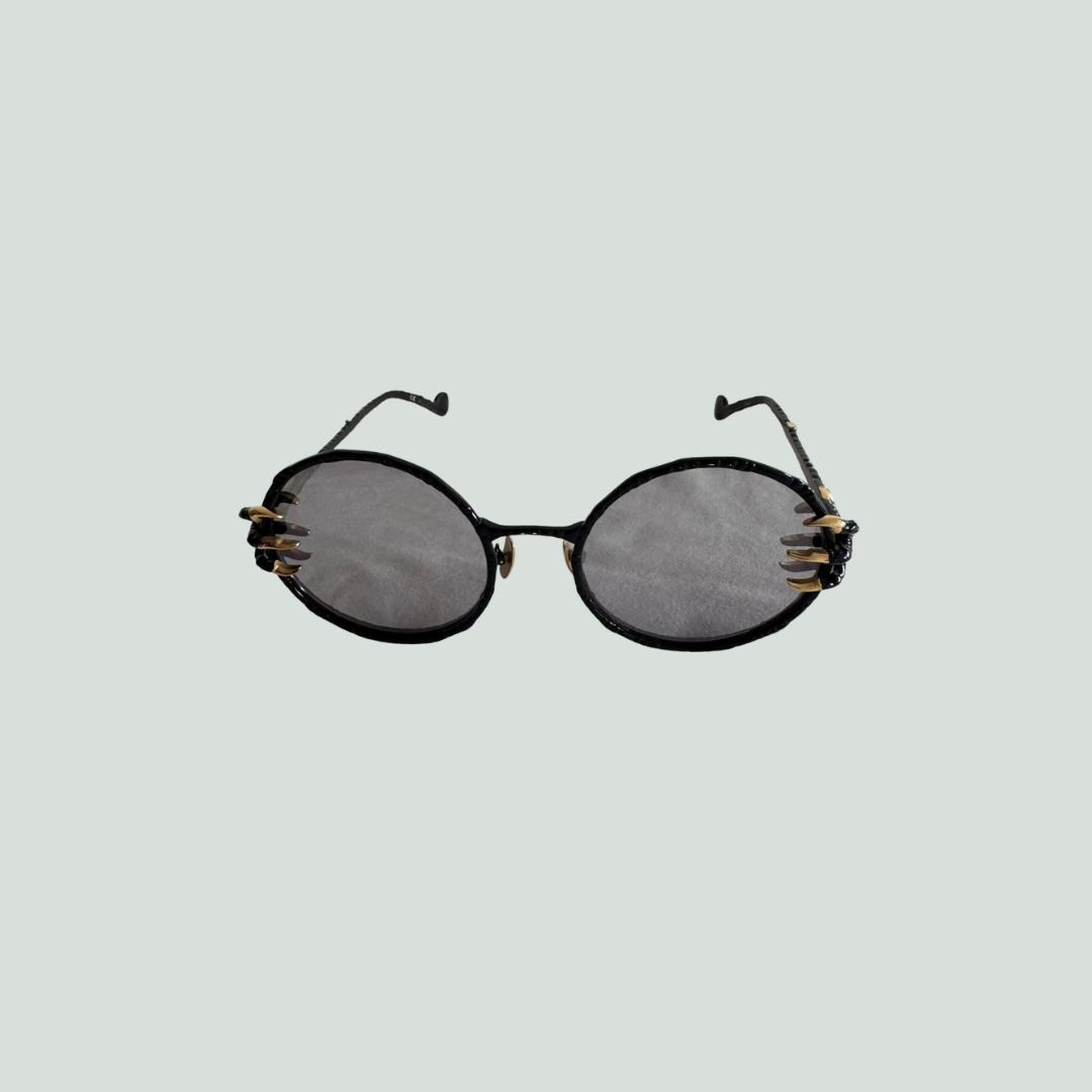 Anna-Karin Karlsson “Claw” Sunglasses – Black & Gold