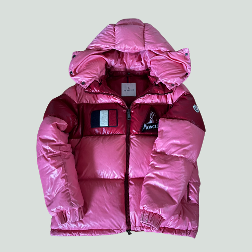 Moncler Gary Down Jacket Pink/Red – Size 3 (M/L)