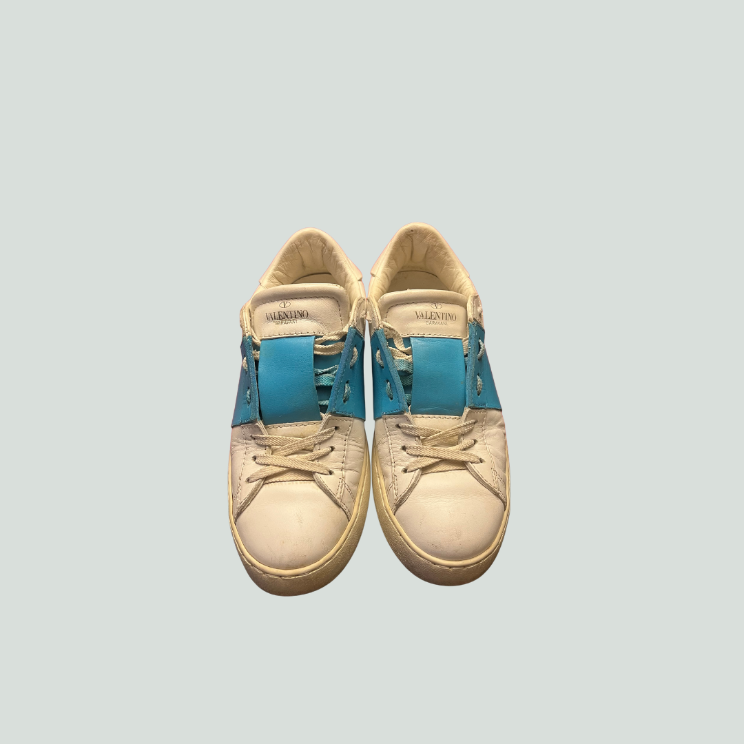 Valentino Open Sneakers Blue/White Size 38.5