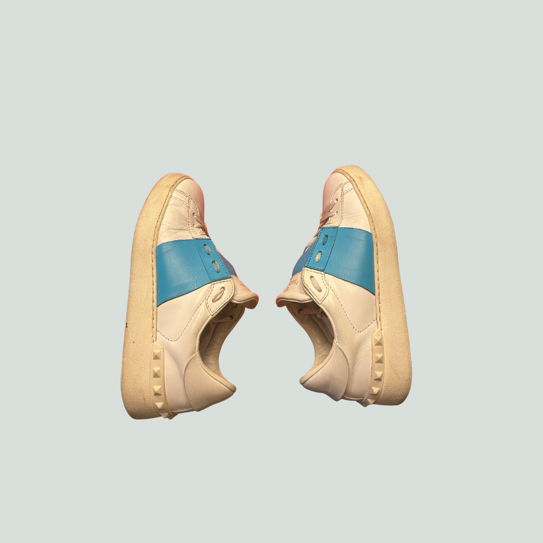 Valentino Open Sneakers Blue/White Size 38.5