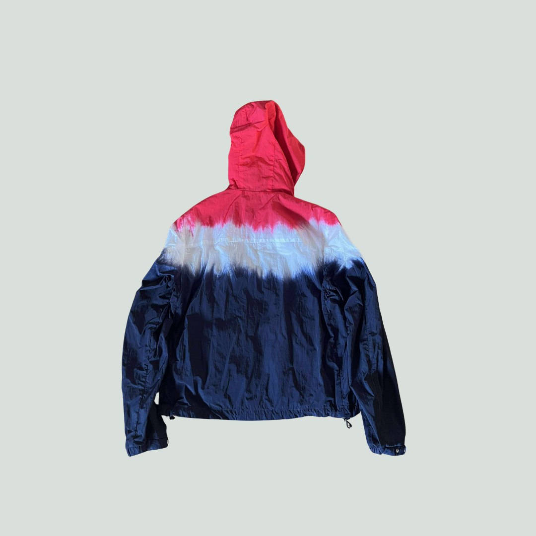 Moncler Windbreaker Red/Navy Gradient – Size 2