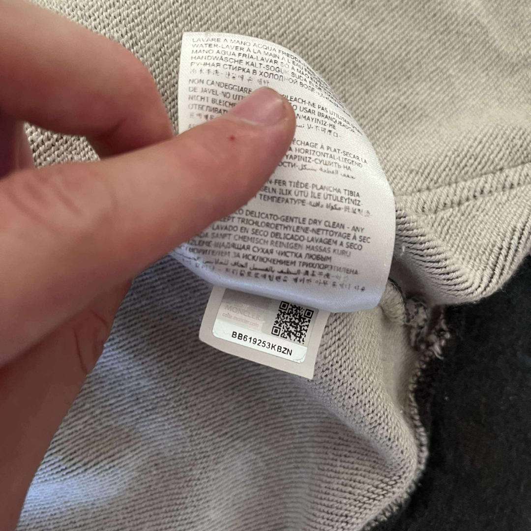 Moncler Zip Hoodie Grey – Size L