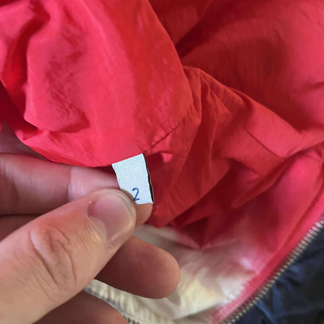 Moncler Windbreaker Red/Navy Gradient – Size 2