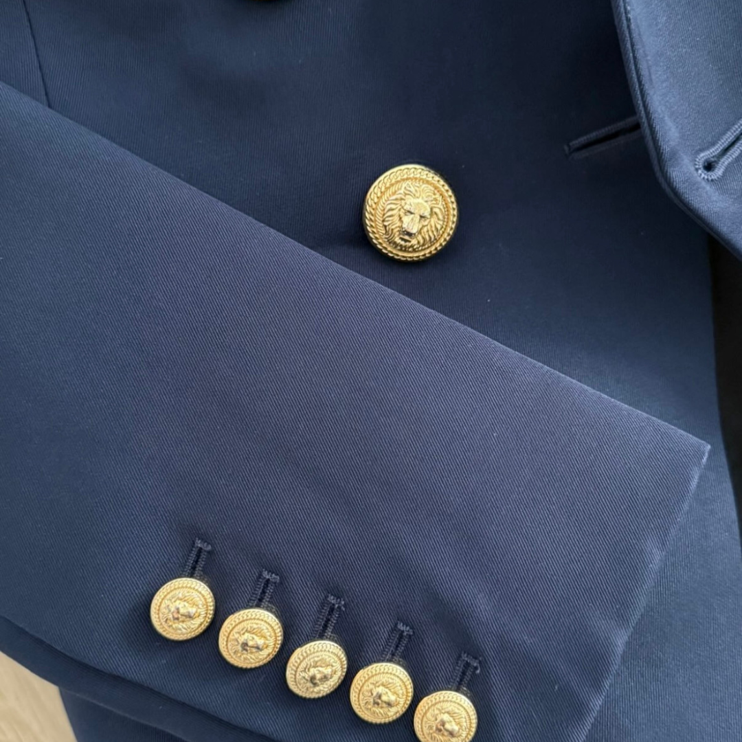 Balmain Double-Breasted Blazer – Navy – FR 40 / Medium
