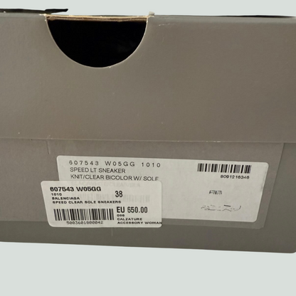 Balenciaga Speed LT Clear Sole Sneakers – EU 38