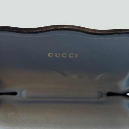 Gucci Rectangular Tortoise Shell Sunglasses