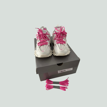 Balenciaga Track Sneakers – White/Pink – EU 39