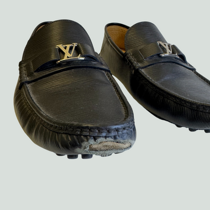 Louis Vuitton Monte Carlo Moccasins in Black Epi Leather