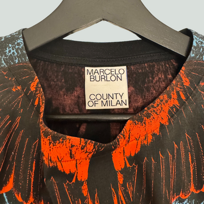 Marcelo Burlon Wing Print T-Shirt – Black & Red