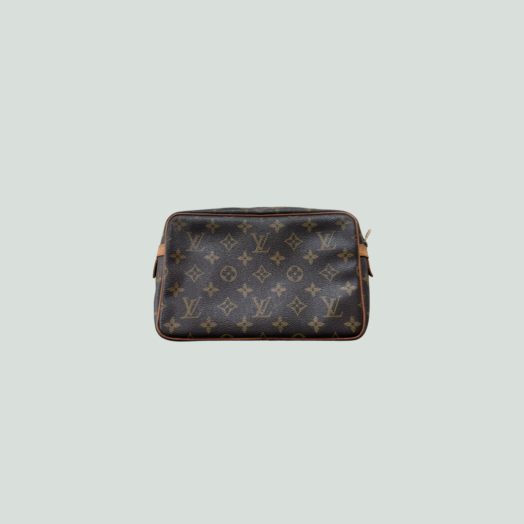 Louis Vuitton Monogram Compiegne 23 Clutch Hand Bag