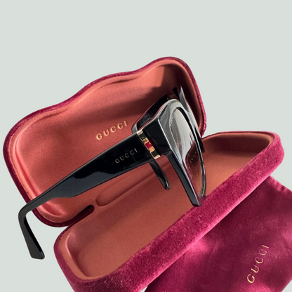 Gucci Oversized Cat-Eye Sunglasses