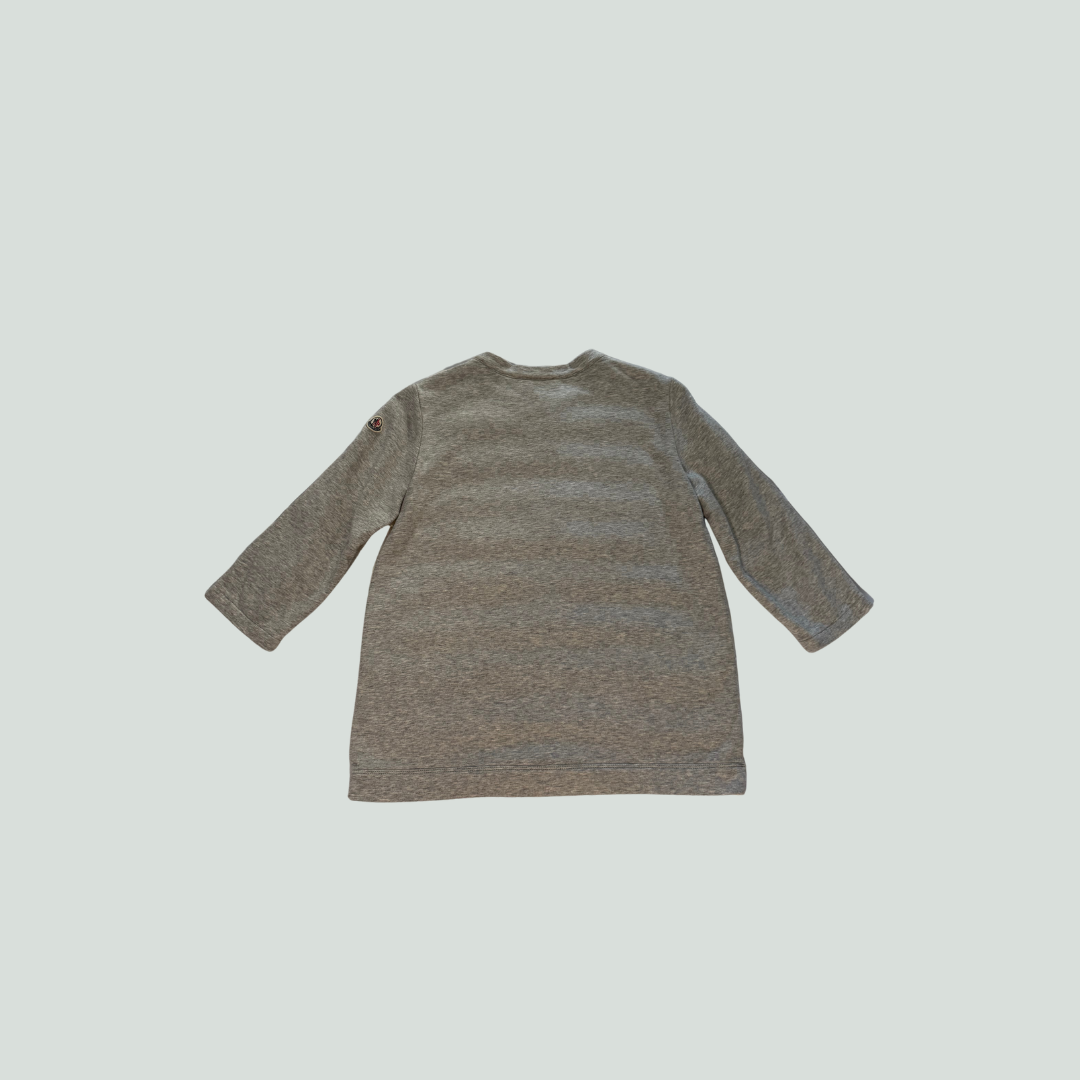 Moncler Tricot Down Front Sweatshirt M – Beige/Grey
