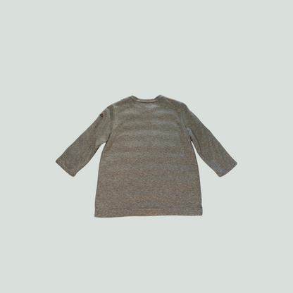 Moncler Tricot Down Front Sweatshirt M – Beige/Grey