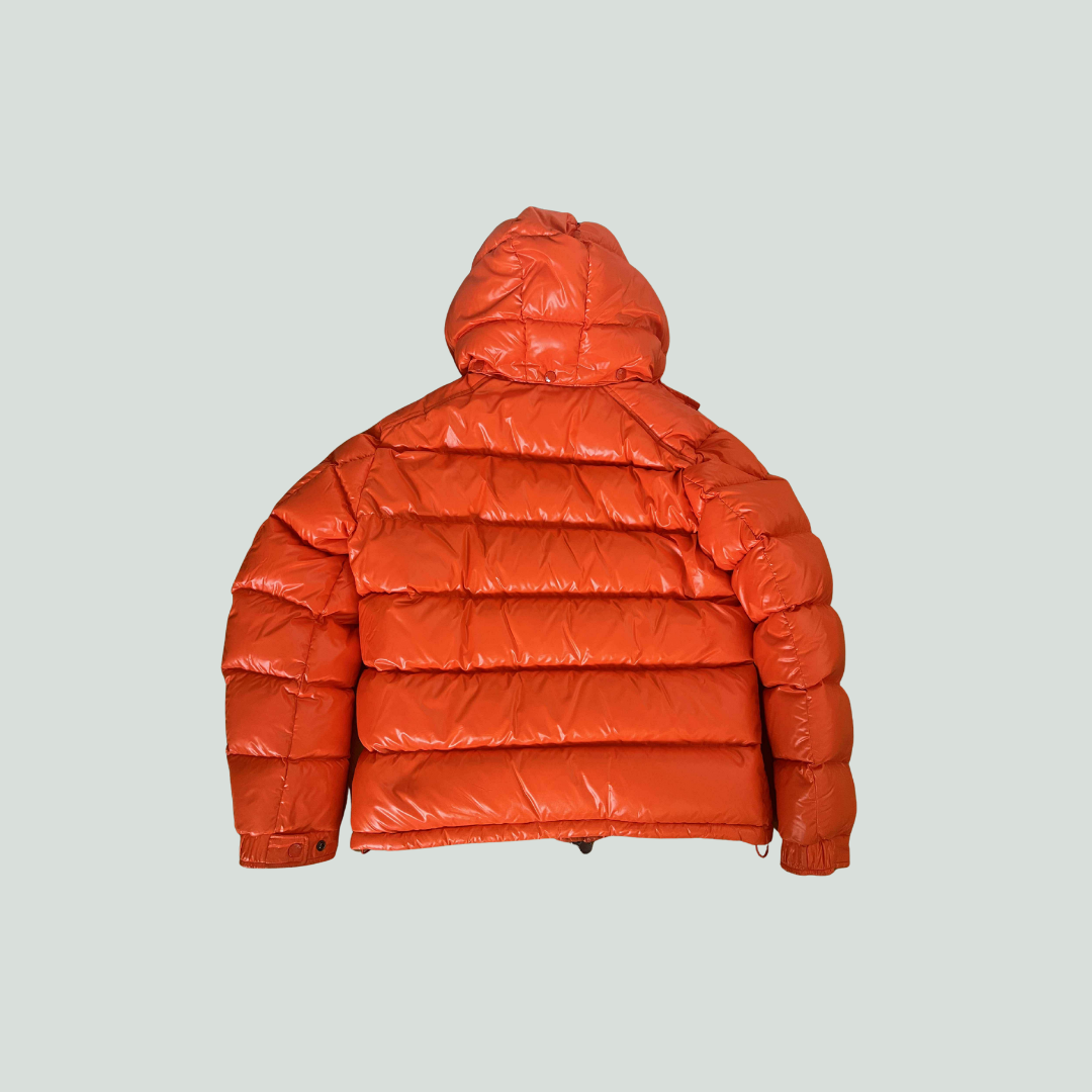 Moncler Maya Down Jacket – Bright Orange – Size 3 (L)