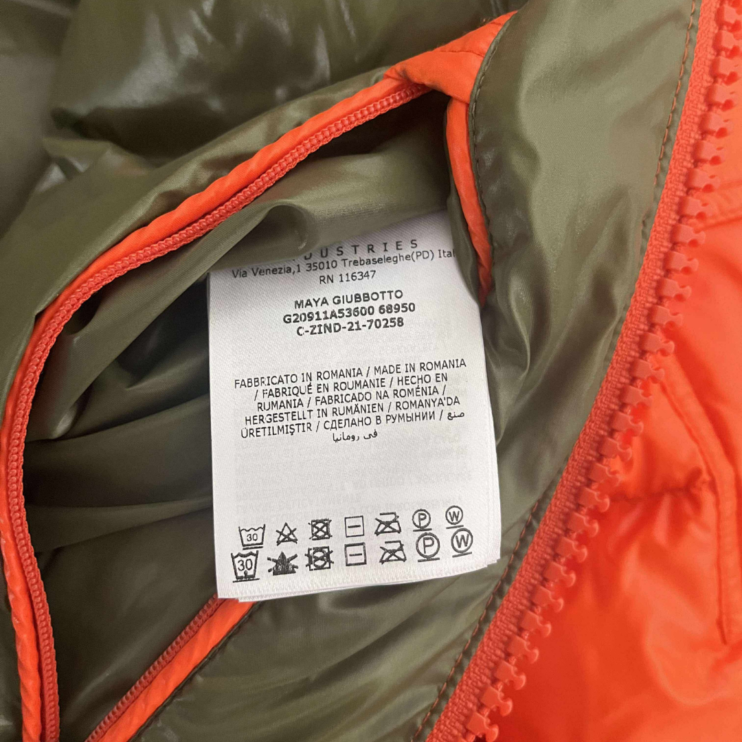 Moncler Maya Down Jacket – Bright Orange – Size 3 (L)