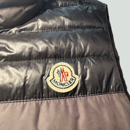 Moncler Dupres Down Vest Size 1 – Black/Brown