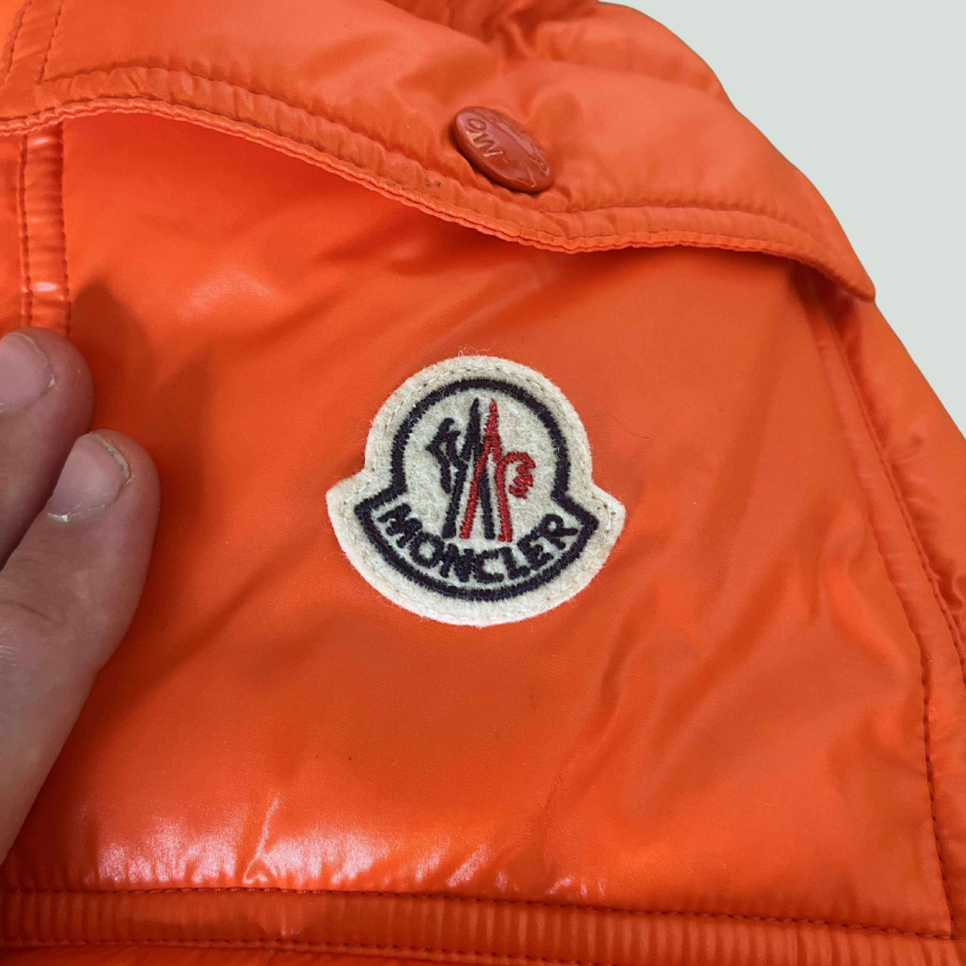 Moncler Maya Down Jacket – Bright Orange – Size 3 (L)