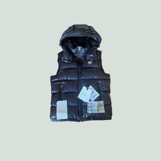 Moncler Lacet Down Vest Navy – Size 1 (S)