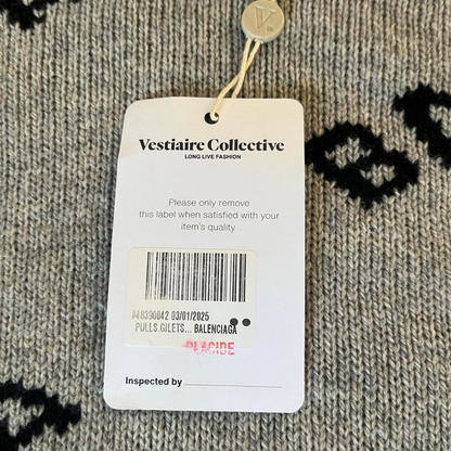 Balenciaga Logo Sweater Grey – Size S