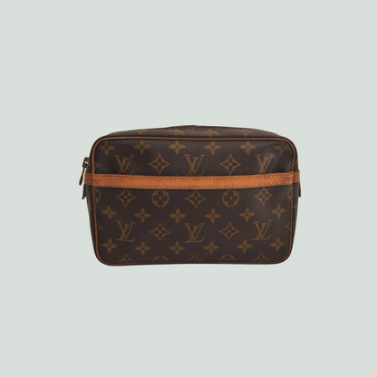 Louis Vuitton Monogram Compiegne 23 Clutch Hand Bag