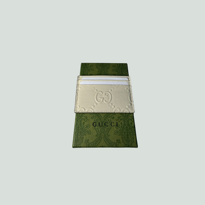 Gucci GG Card Holder – Beige