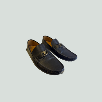 Louis Vuitton Monte Carlo Moccasins in Black Epi Leather