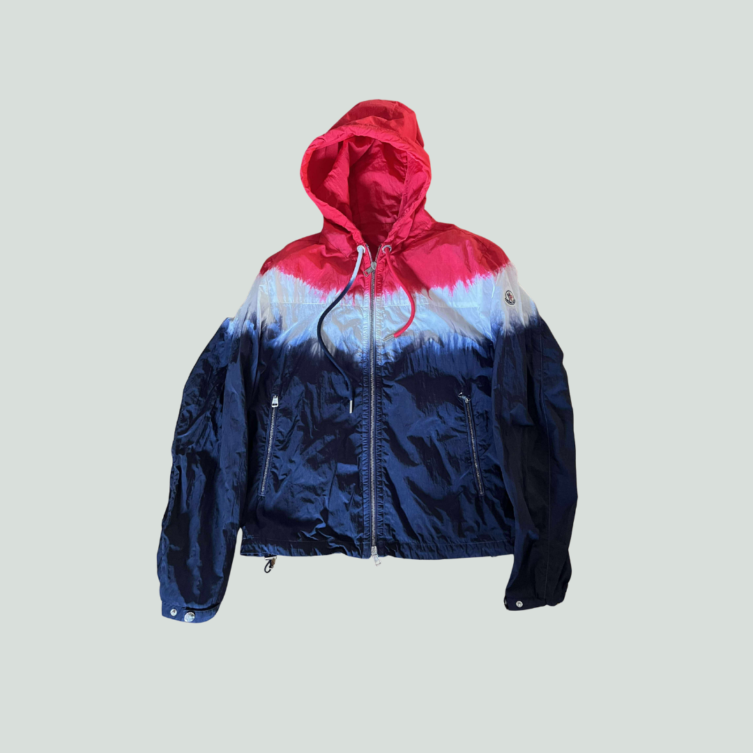 Moncler Windbreaker Red/Navy Gradient – Size 2