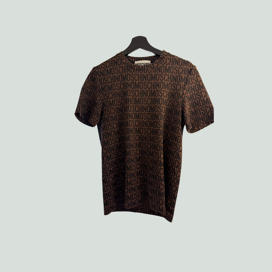 Moschino Brown T-Shirt with Monogram