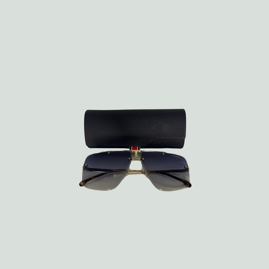 Carrera Sunglasses – Silver Frame & Blue Lenses