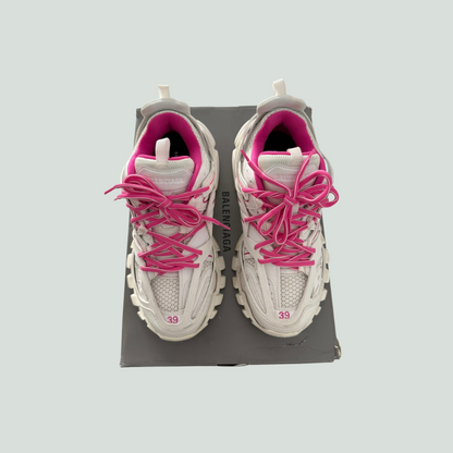 Balenciaga Track Sneakers – White/Pink – EU 39
