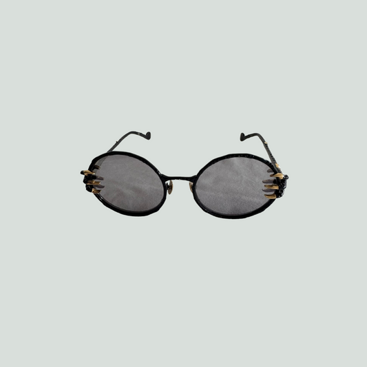 Anna-Karin Karlsson “Claw” Sunglasses – Black & Gold