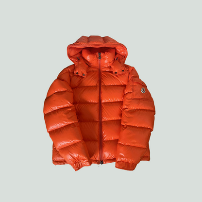Moncler Maya Down Jacket – Bright Orange – Size 3 (L)