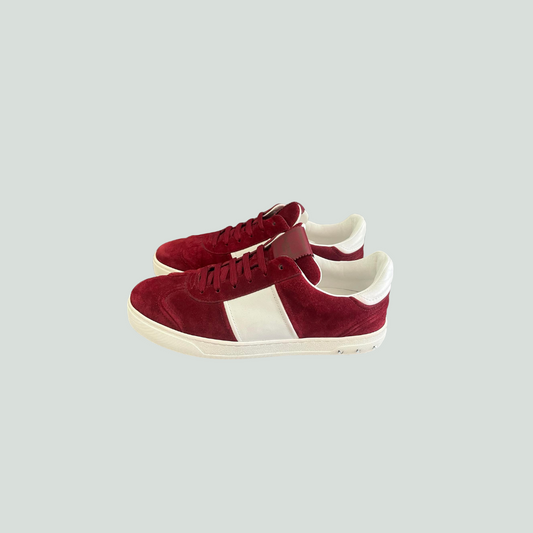 Valentino Flycrew Sneakers Red Suede – Size EU 40