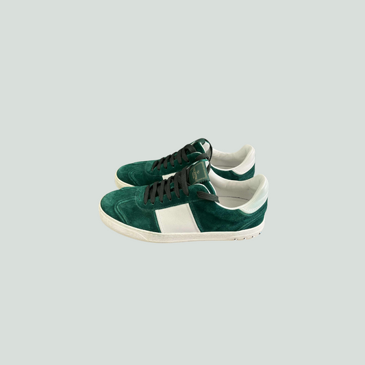 Valentino Flycrew Green Suede Sneakers - Size EU 42
